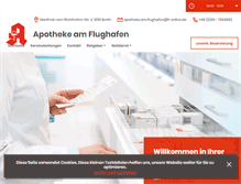 Tablet Screenshot of apo-am-flughafen.de